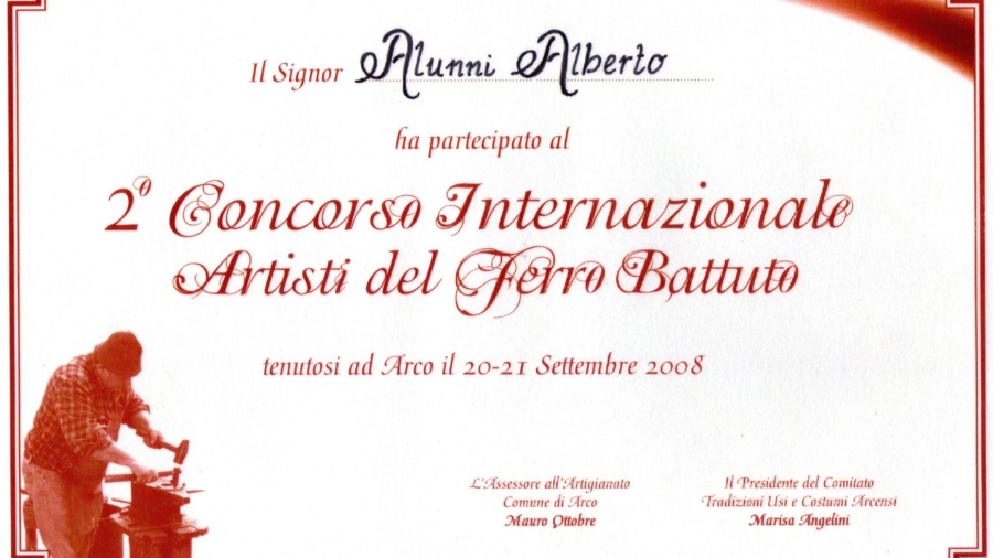 2008 Arco di Trento Attestato