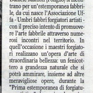2011 Foligno Corriere dell'umbria 13 maggio 2011
