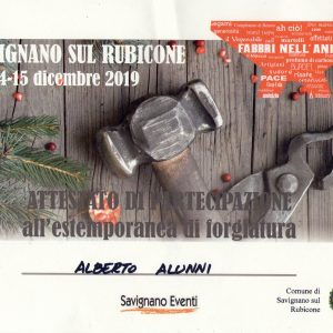 2019 Savignano Attestato